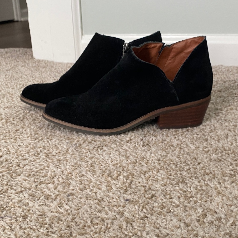 Lucky Brand Black Ankle Booties